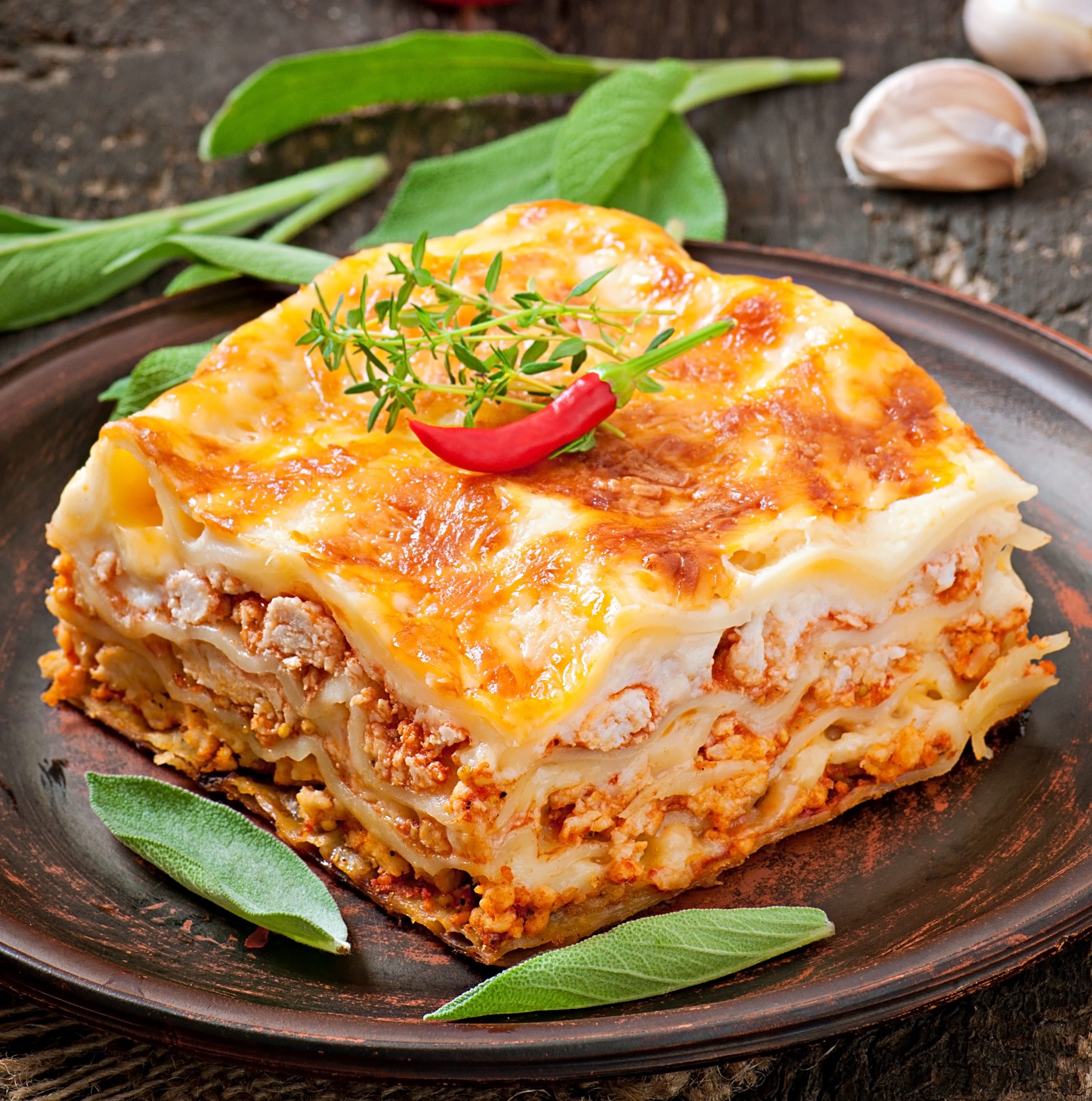 Lasaña boloñesa